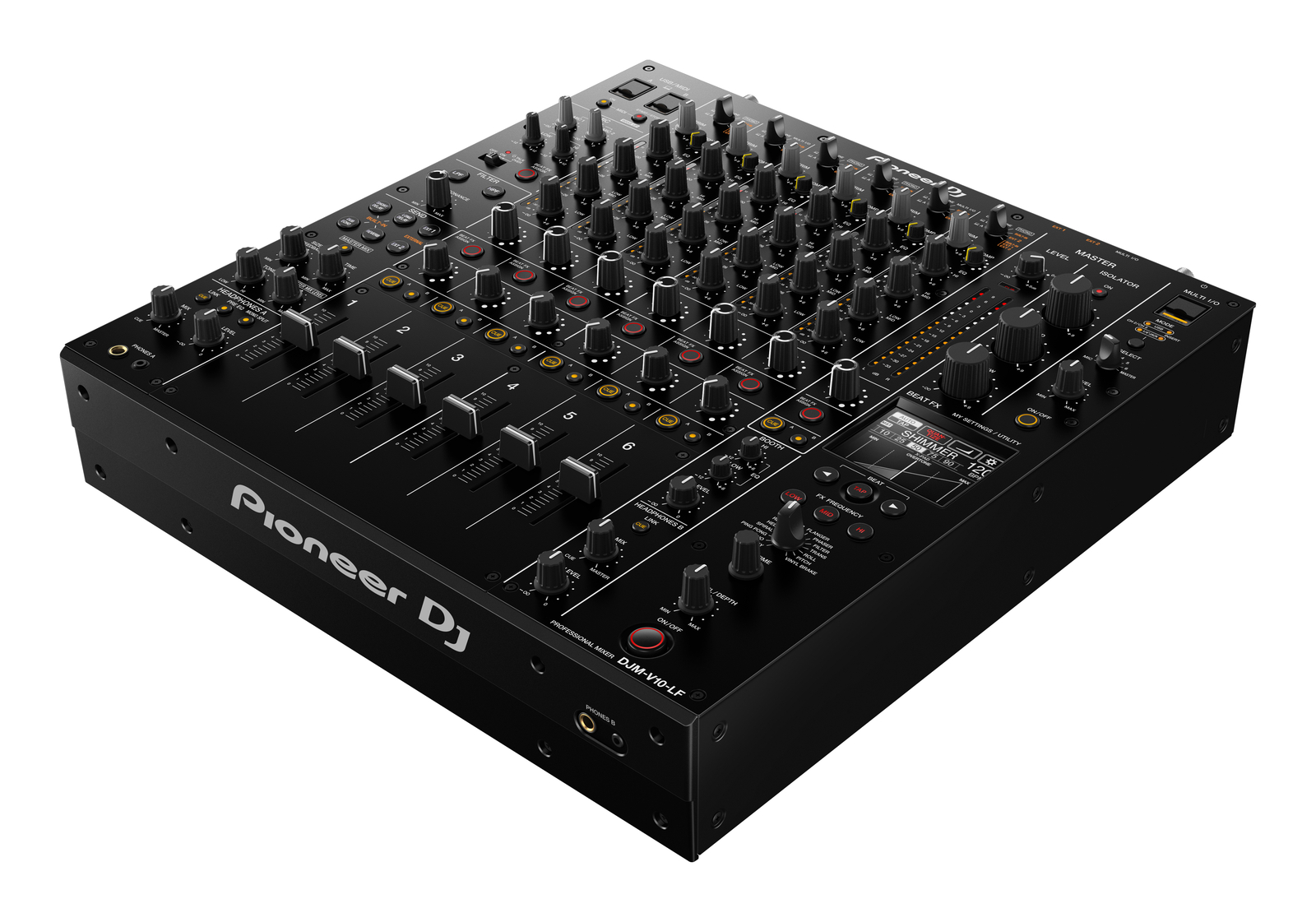 Pioneer DJM-V10-LF Creative Style 6-Channel Professional DJ Mixer w/ Long Faders