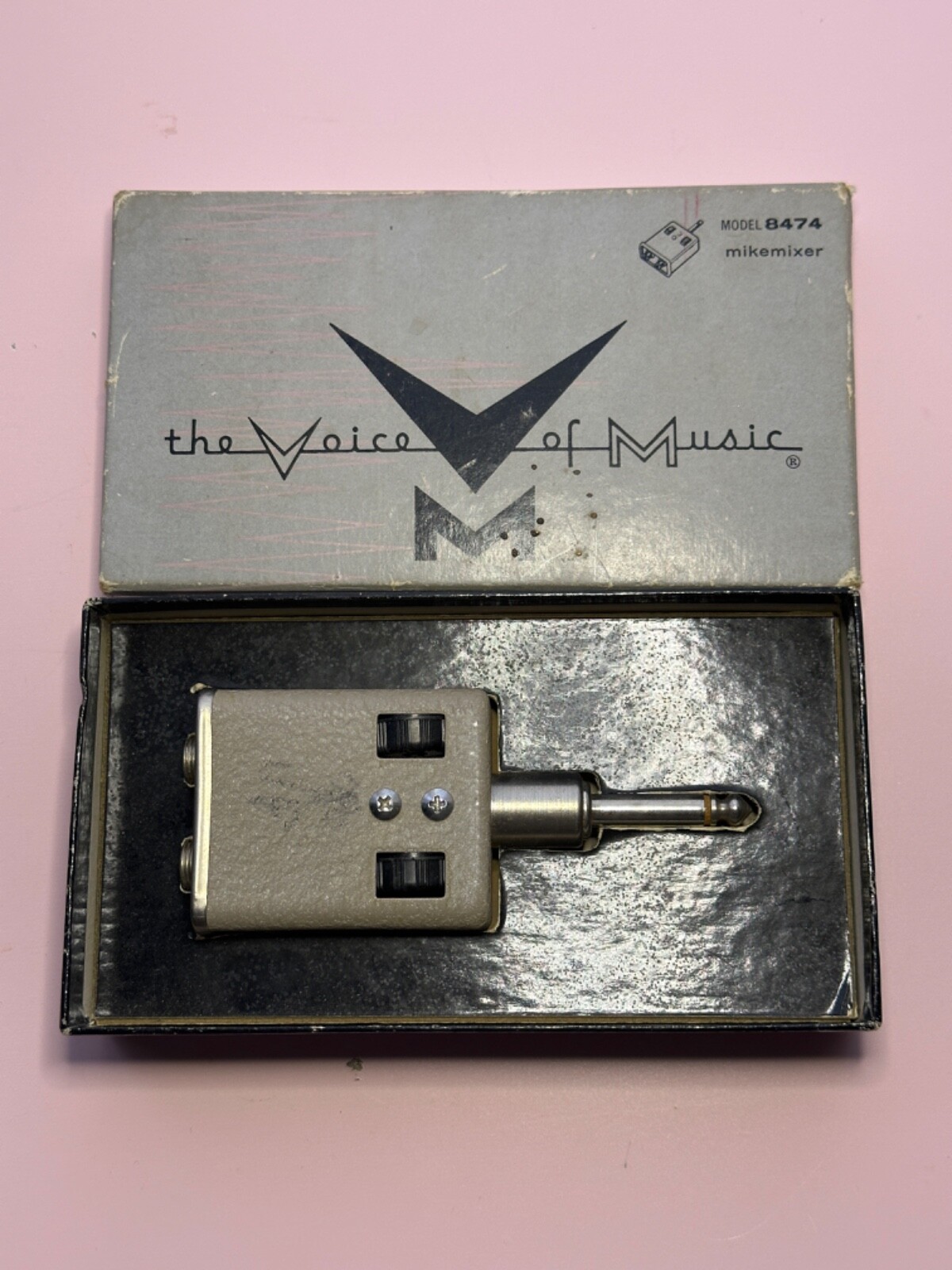 VINTAGE 1960s The Voice of Music Mikemixer in Box - Model 8474