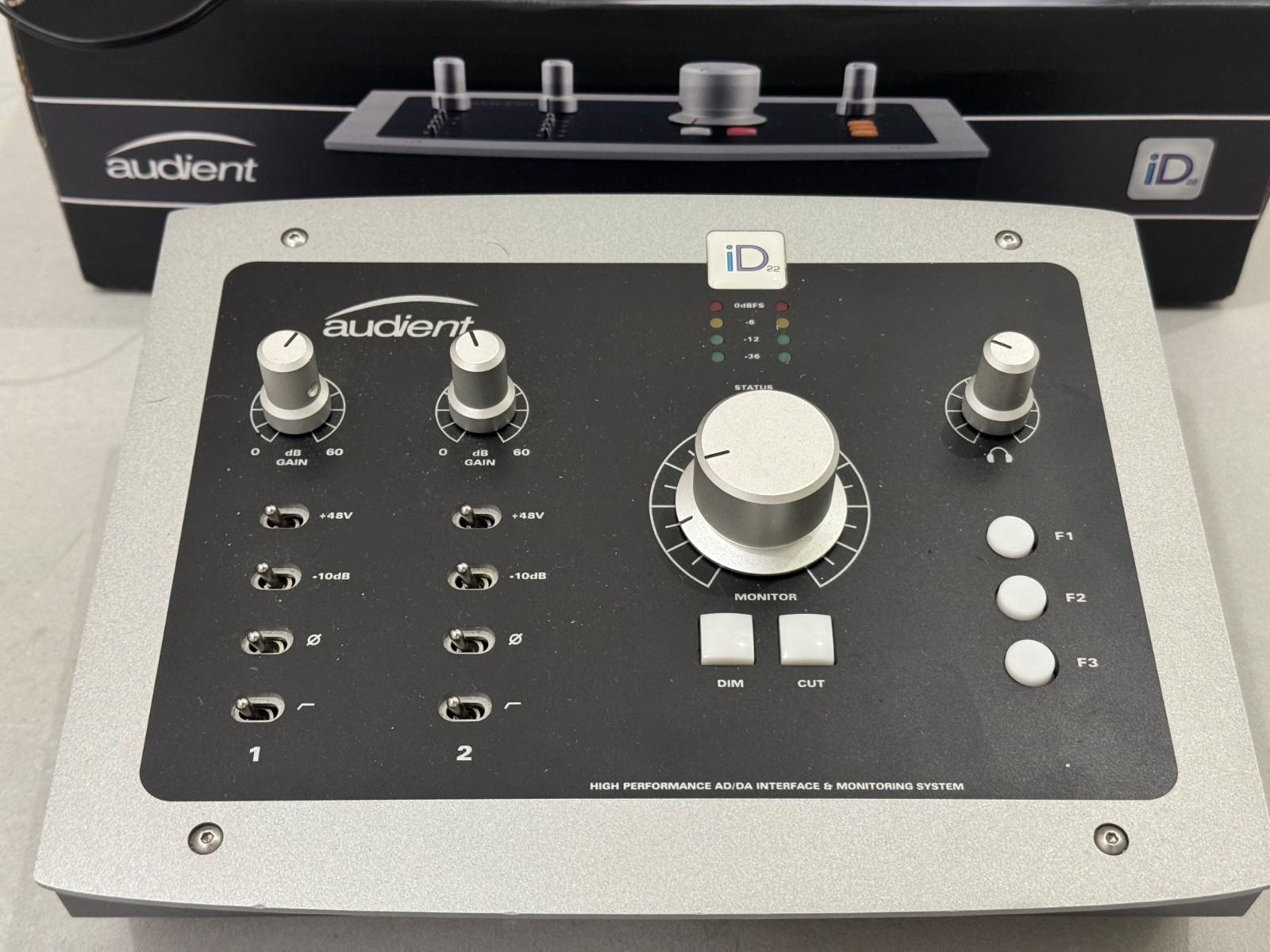 Audient iD22 Desktop USB Audio Interface 2010s - Black/Grey