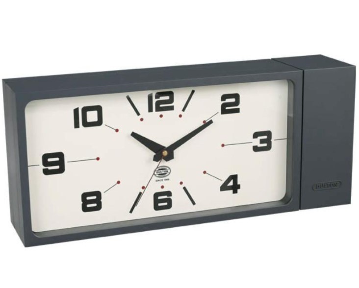 DULTON Double Face Wall Clock Rectangle H21-0362 Magnet Type gray from Japan
