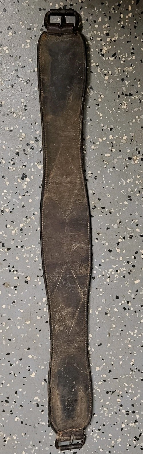 Vintage Leather Saddle Cinch Strap/Girth 34" Long 4" Wide
