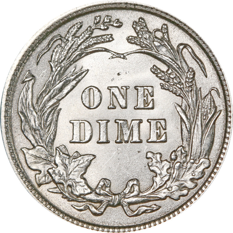 1916-P Barber Dime -Brushy