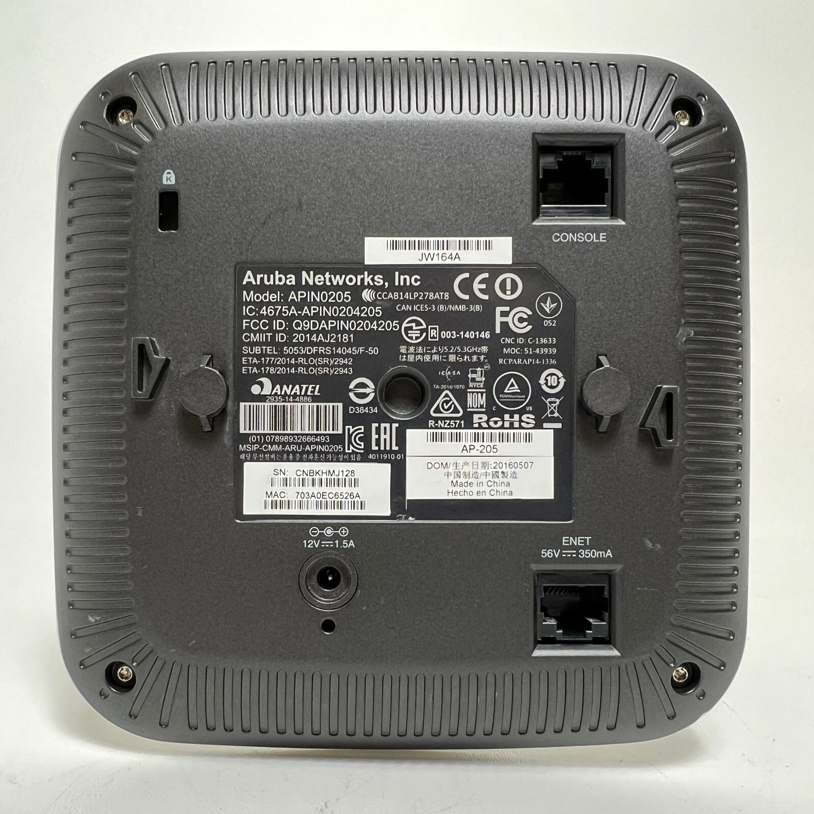 Aruba Networks APIN0205 Wireless Access Point AP-205 + Mount