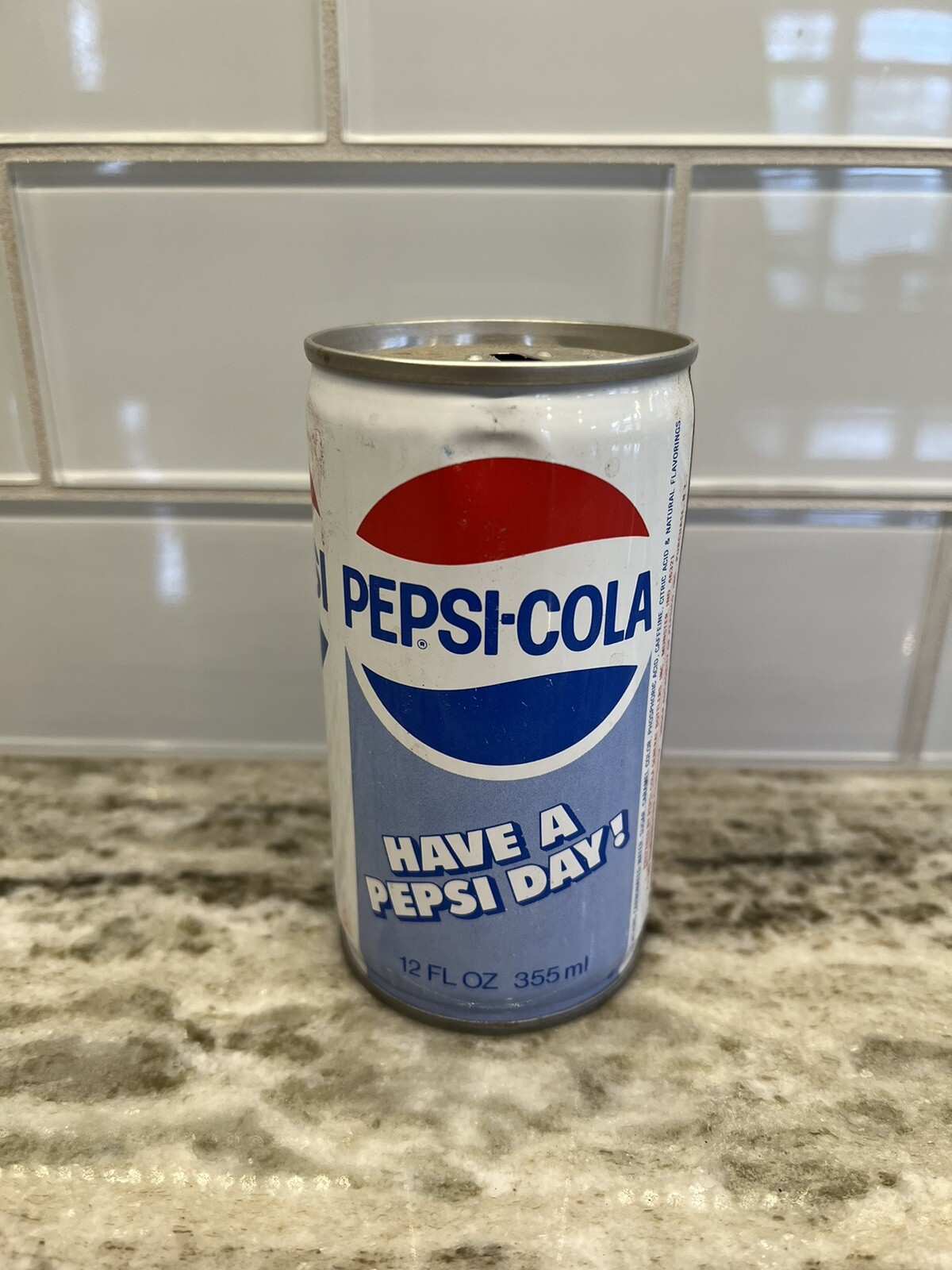 Vintage Pepsi Cola Have a Pepsi Day! Soda Pop Can 12 Oz Steel
