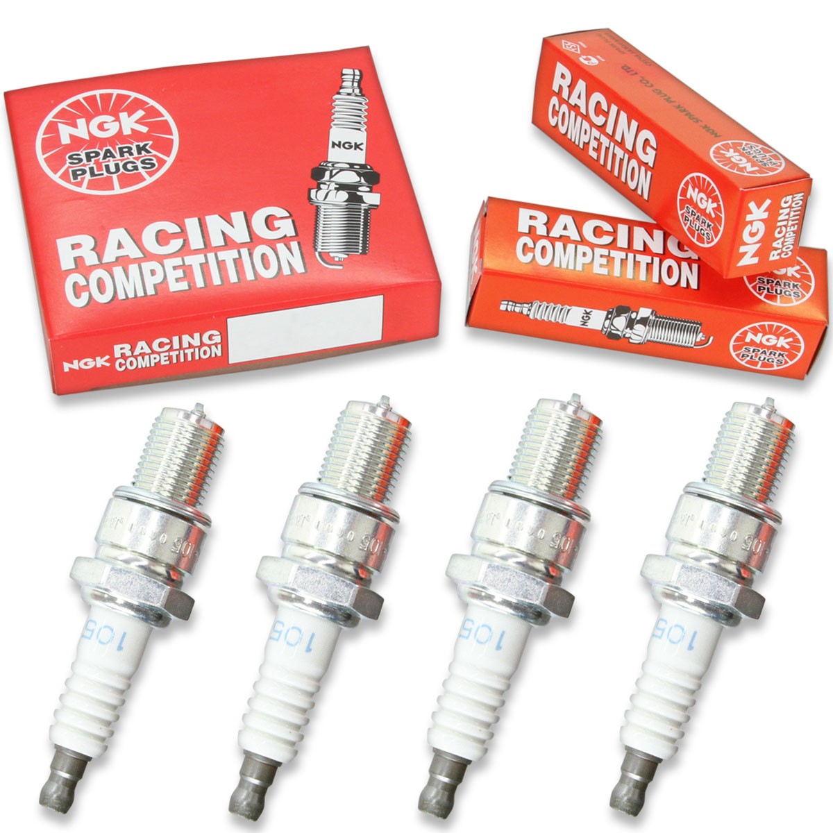 4pcs 92-94 Kawasaki KX80 NGK Racing Spark Plugs 82cc 5ci KX80T Kit Set Engin zy