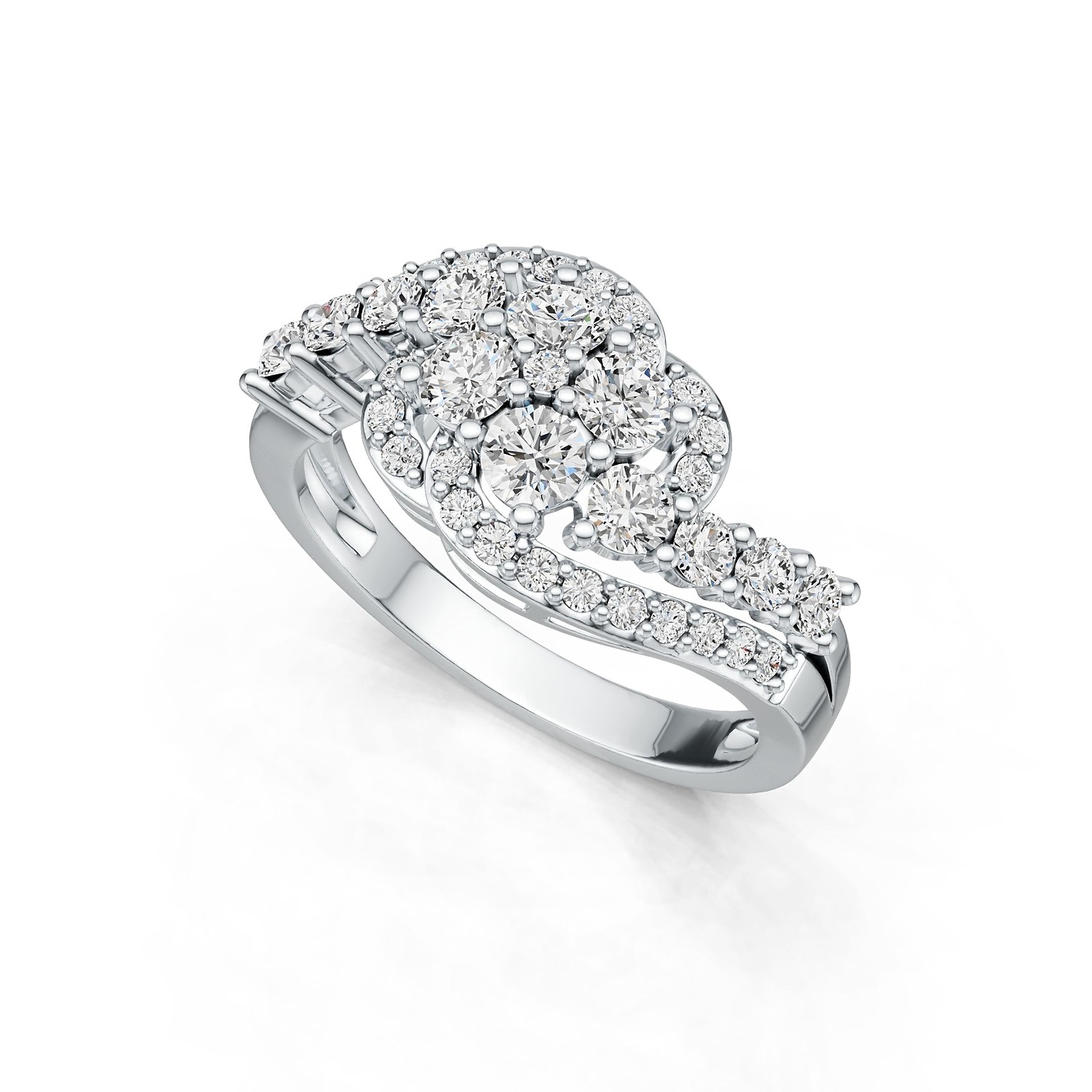 Sterling Silver Semi Mount Ring Setting Round RD 3.5mm