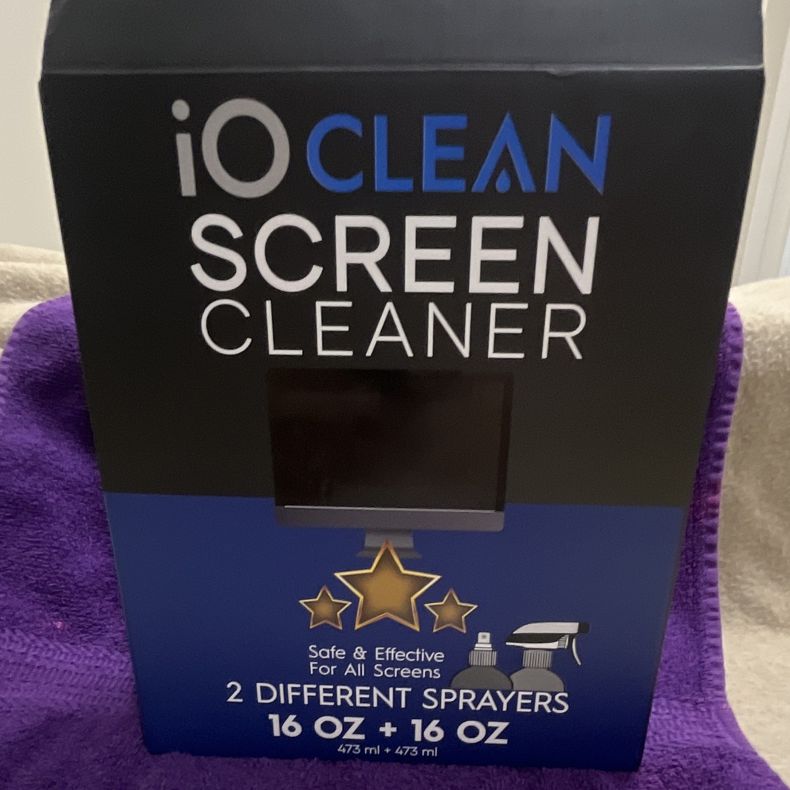 iO CLEAN 16oz Screen Cleaner Kit for TV Laptop Monitor