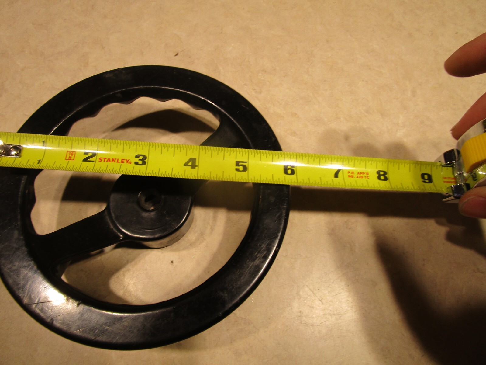 6" MACHINE ADJUSTMENT WHEEL, 1/2" BORE, S0111