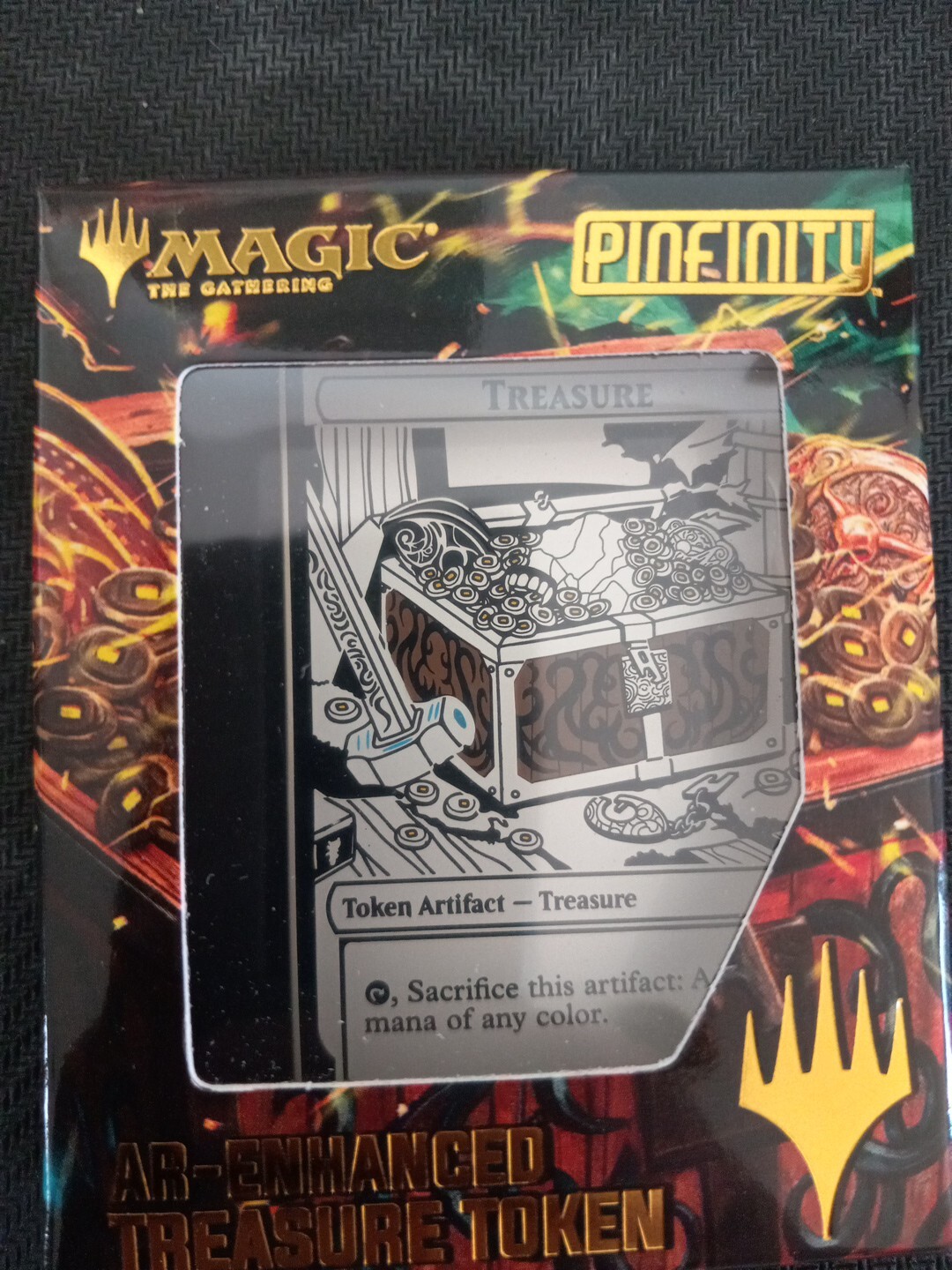 Magic the Gathering Pinfinity Treasure Token Pin #125 Sealed