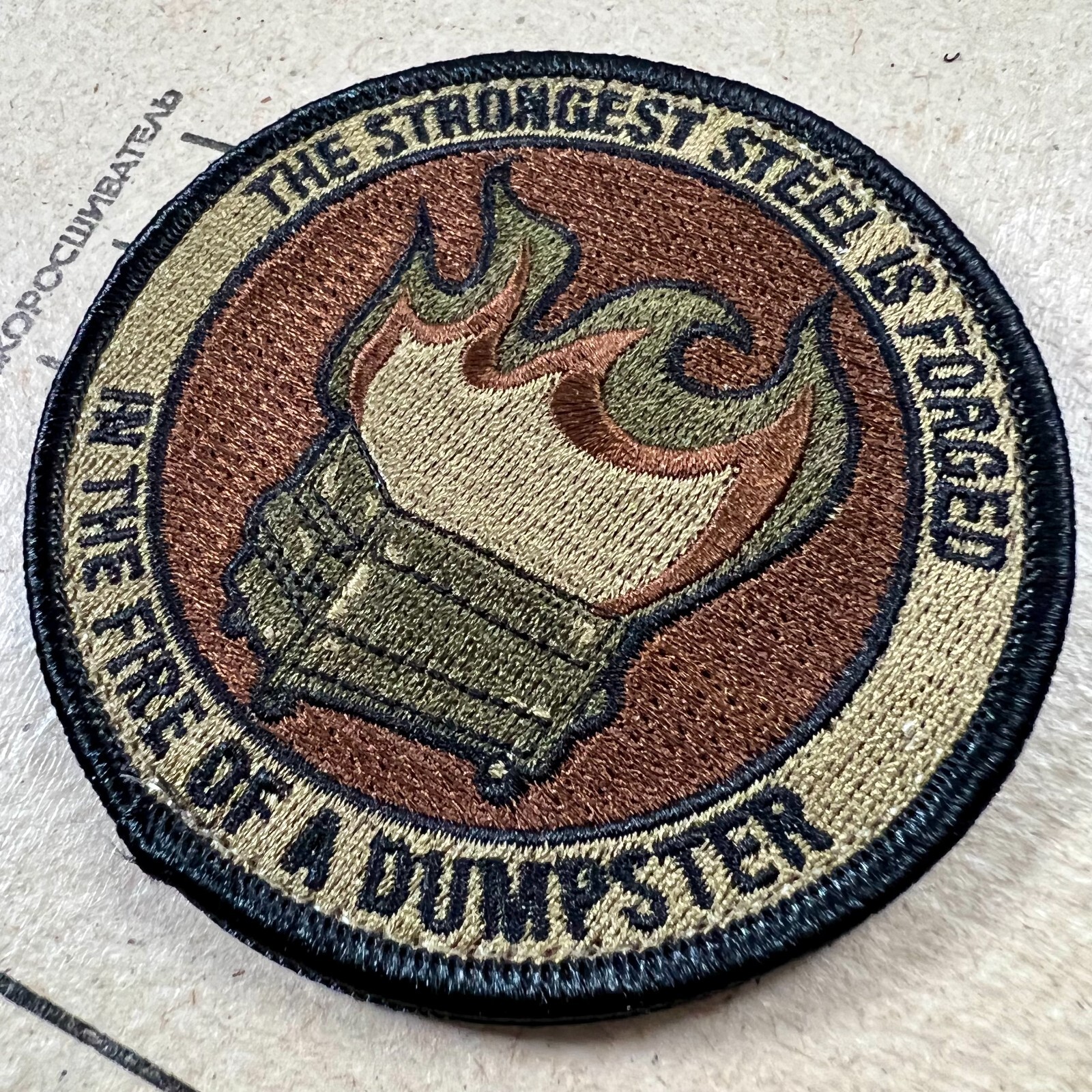 Dumpster Fire Morale Patch | OCP Embroidered
