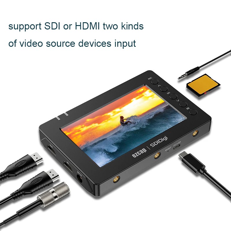 Ezcap279 HDMI SDI Video Capture Card Game Recorder with Screen Record To SD Card