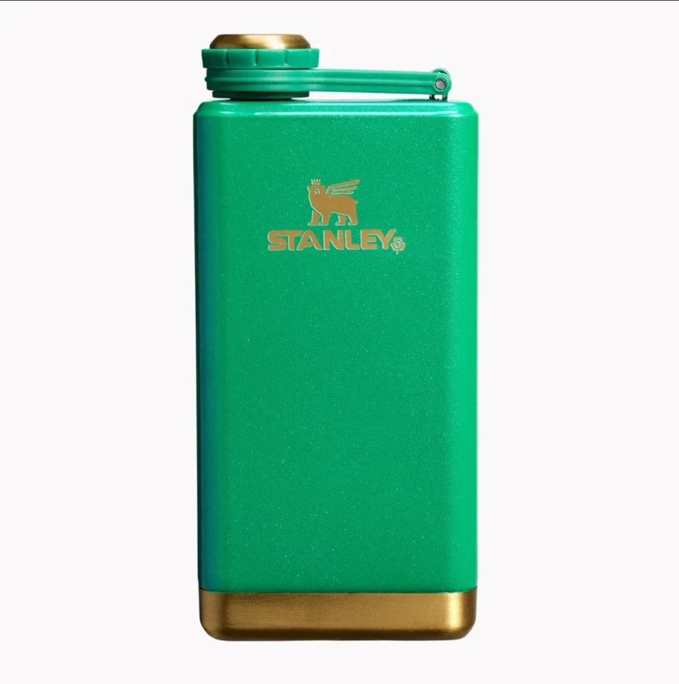 Stanley St. Patrick’s Day Adventure PreParty Flask 8oz Shamrock Green New