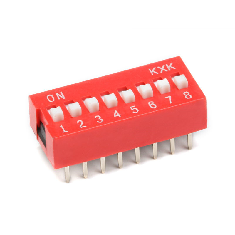 5pcs DIP switch Coding switch Flat dip switch 1/2/3/4/5/6/8 bit Dial switch