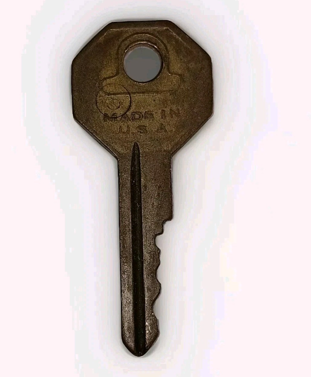 Vintage Brass Cabinet Key For Crafts Jewlery & Collectors USA Made Lock Key
