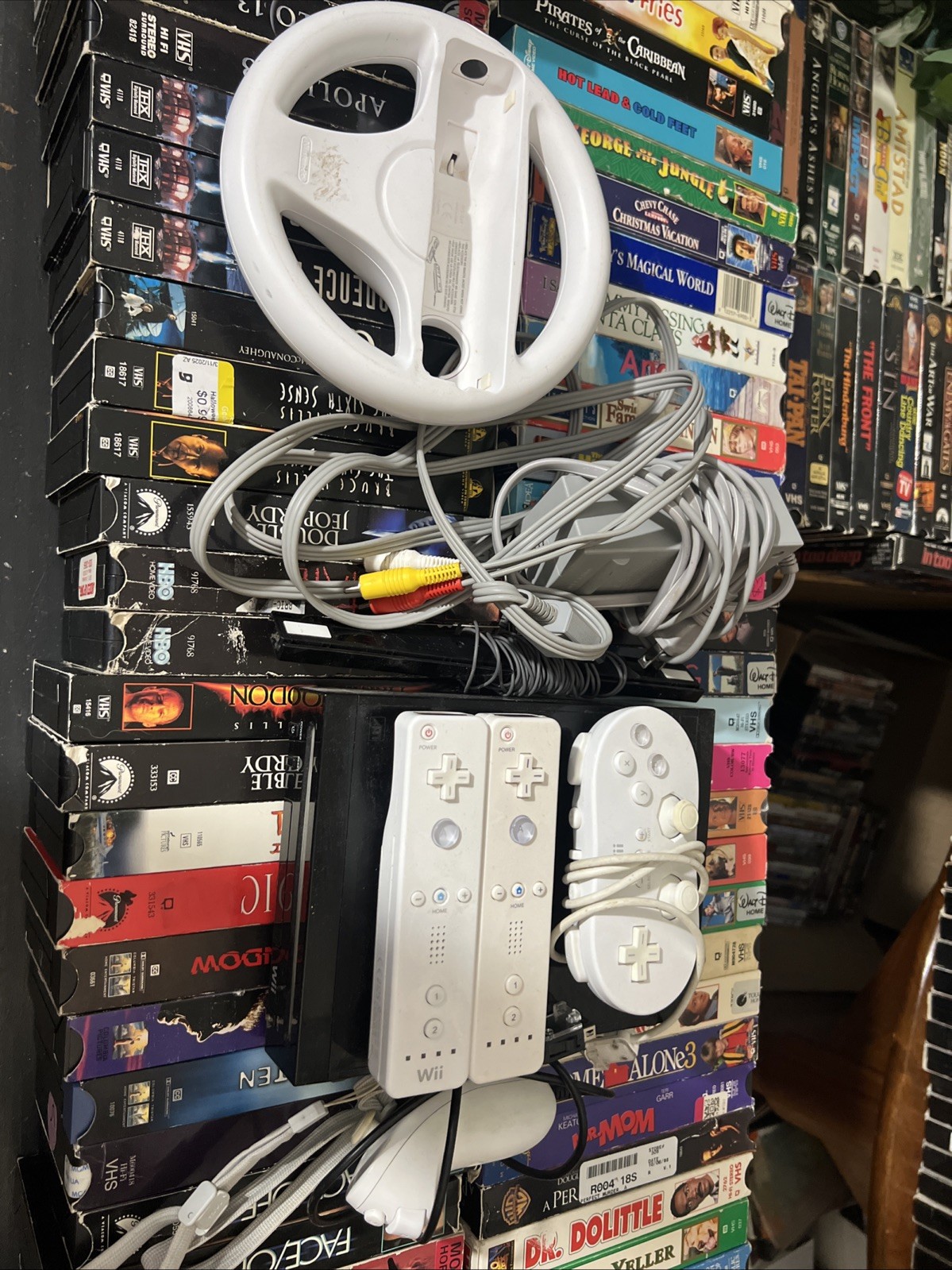 Nintendo Wii Console Bundle – 3 Controllers, Accessories,Cables – Tested/Working