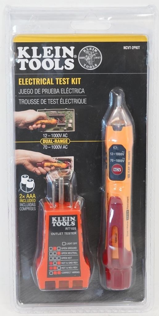 NEW - Klein Tools NCVT-2PKIT Electrical Test Kit