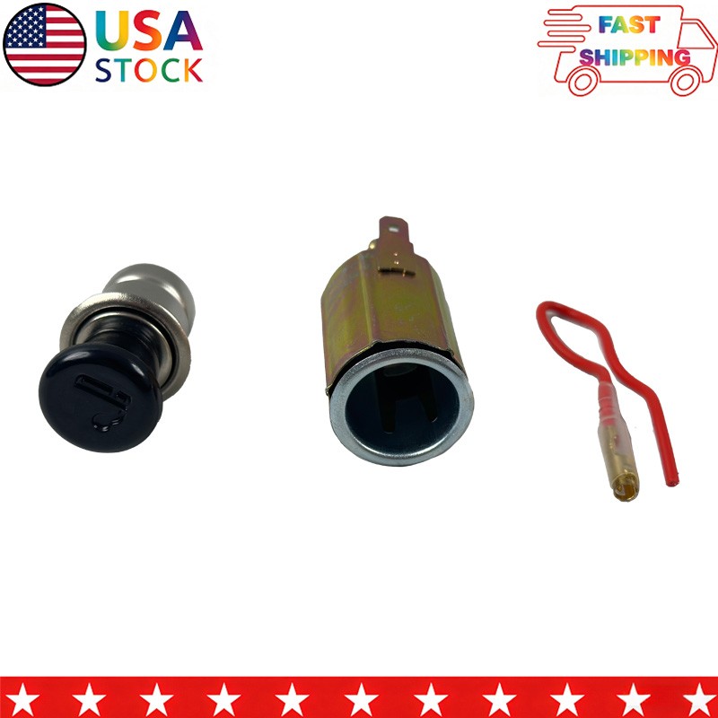 DC 12V Car Auto Cigarette Lighter Replacement Plug & Socket Assembly Set N469