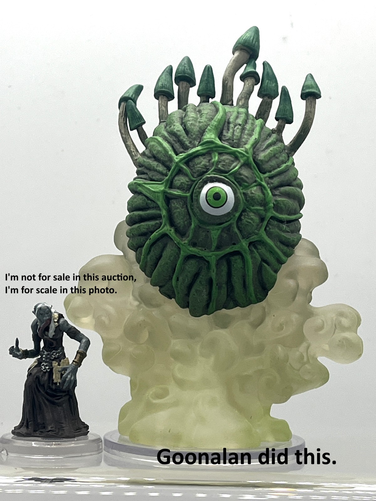 D&D Pathfinder Mini Underdark Expeditions 22 Gas Spore UC LARGE Dungeon Glo HVY