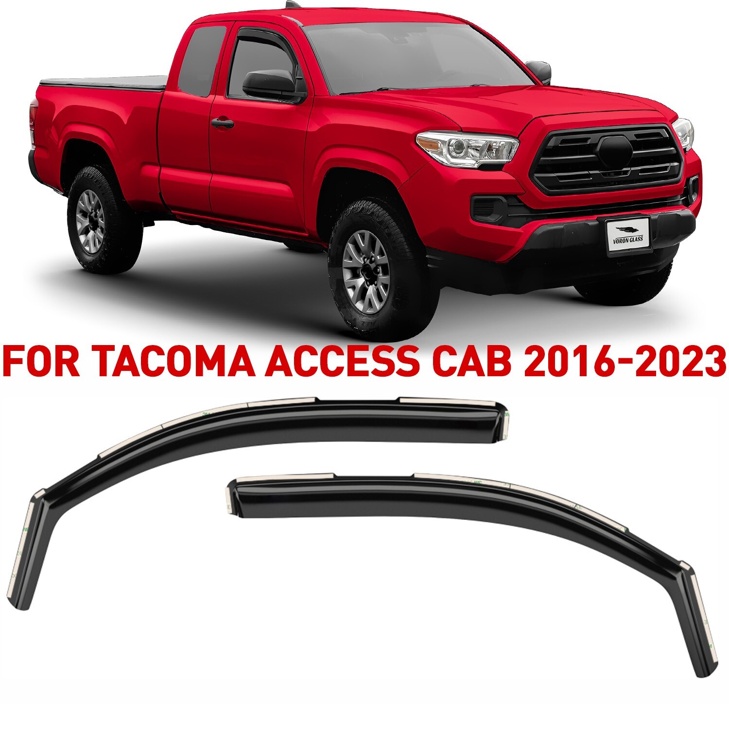 Rain Guards Vent Visors Shade for 2016-2023 Toyota Tacoma Access Cab