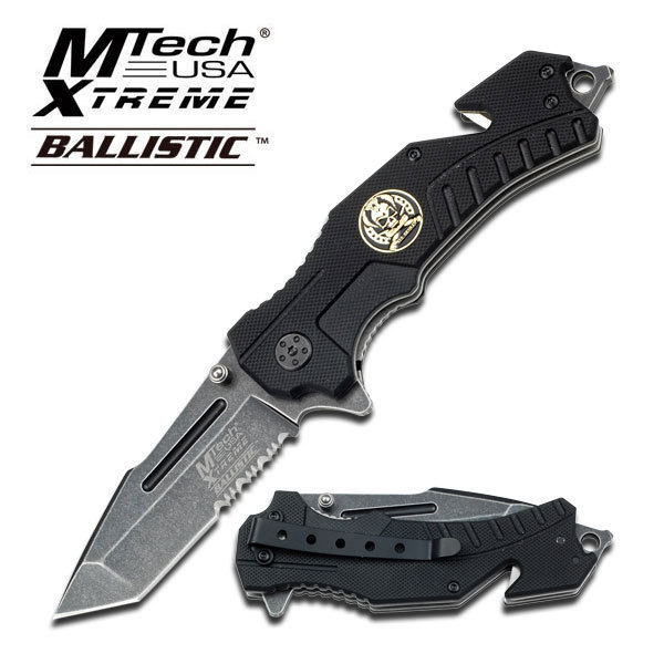 MTECH XTREME USA MX-A810BK SPRING ASSIST KNIFE 4.5" CLOSE New