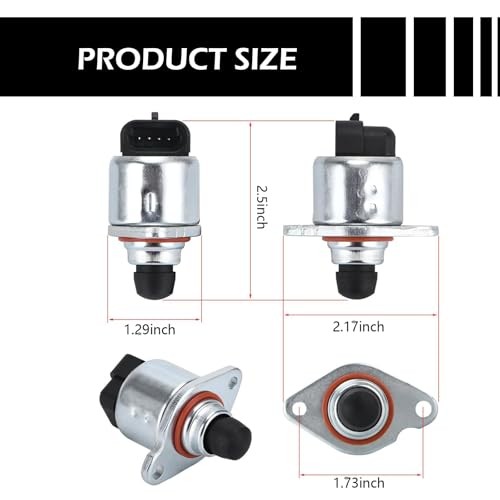2 PCS Idle Control Valve Sensor, Throttle Position Sensor Four Pin Idle