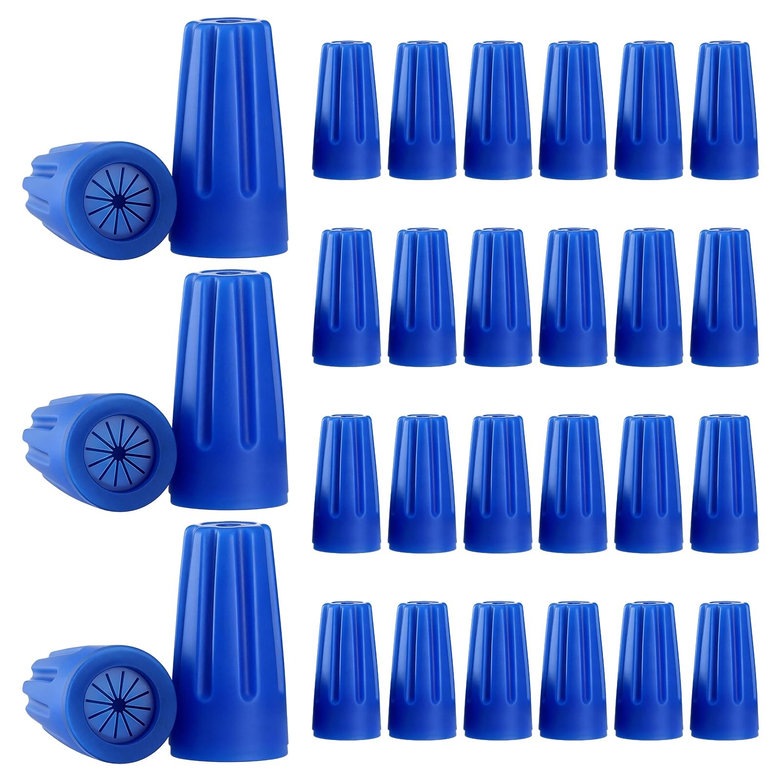 30PCS Waterproof Wire Nuts, Blue Waterproof Landscape Wire Connectors 22AWG-1...