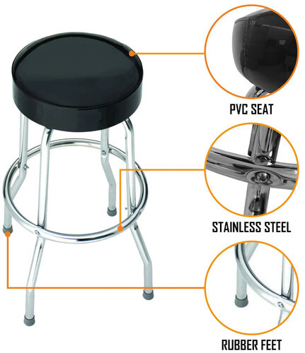 Metallica - Rocksax - Metallica - Master of Puppets Logo - Bar Stool With Swivel