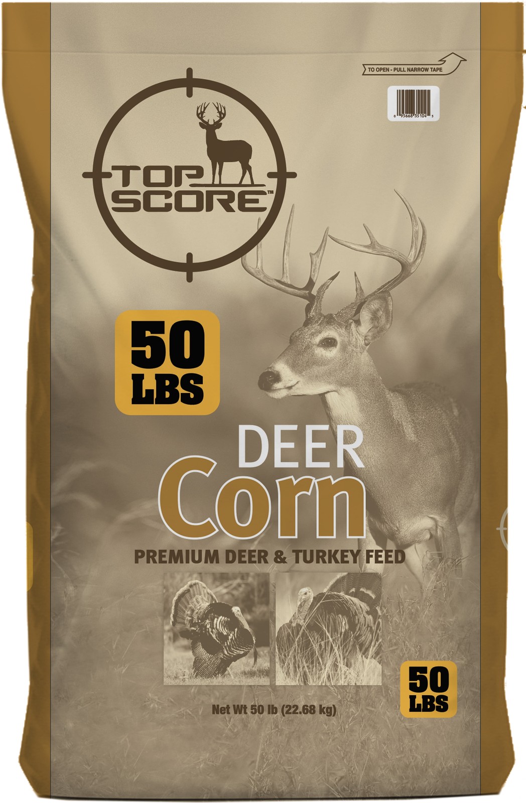 4 Pack  Deer Corn - Deer and Turkey Feed 50Lb