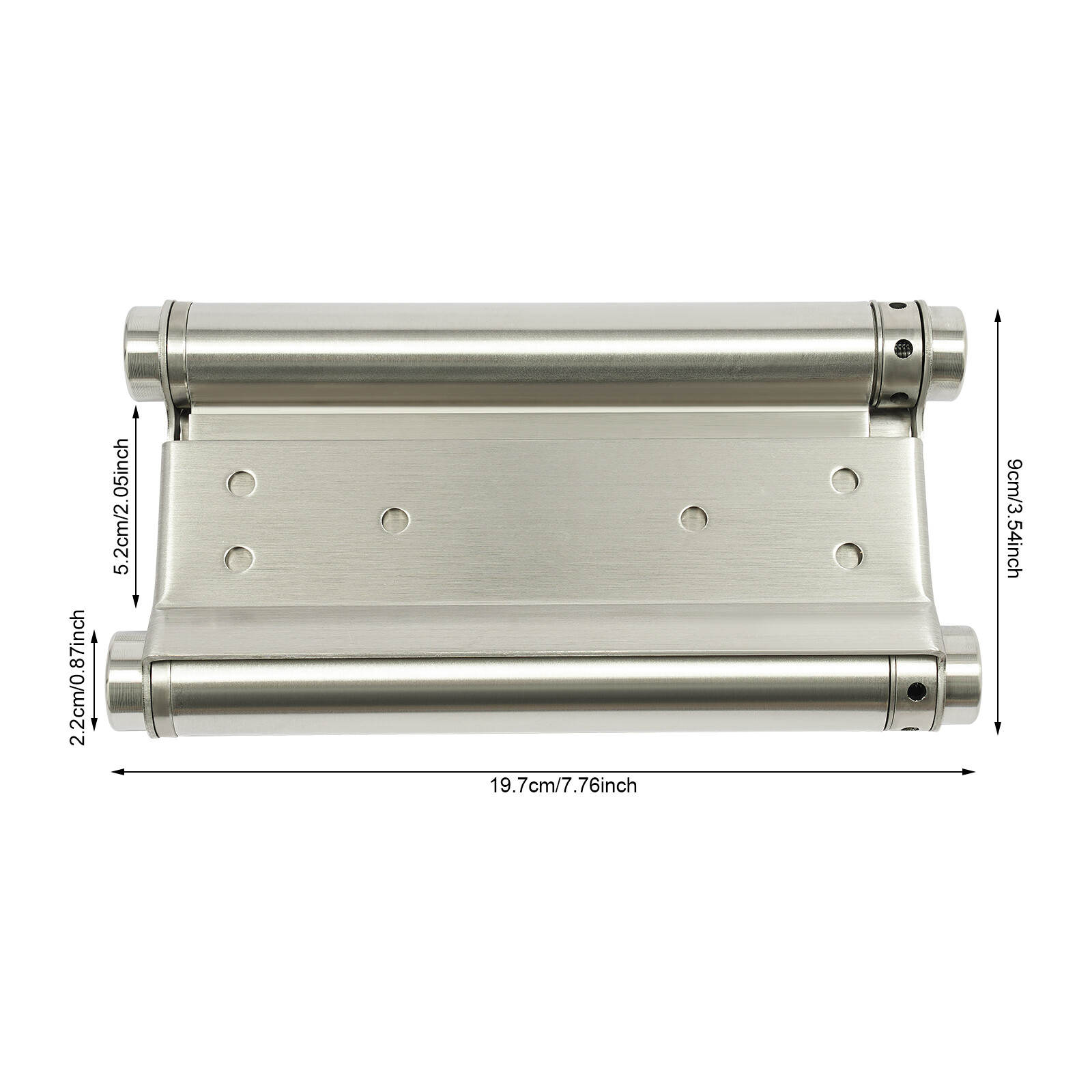 2pcs Double Action Spring Hinges 8" Self Closing Door Hinges Heavy Duty Hinges
