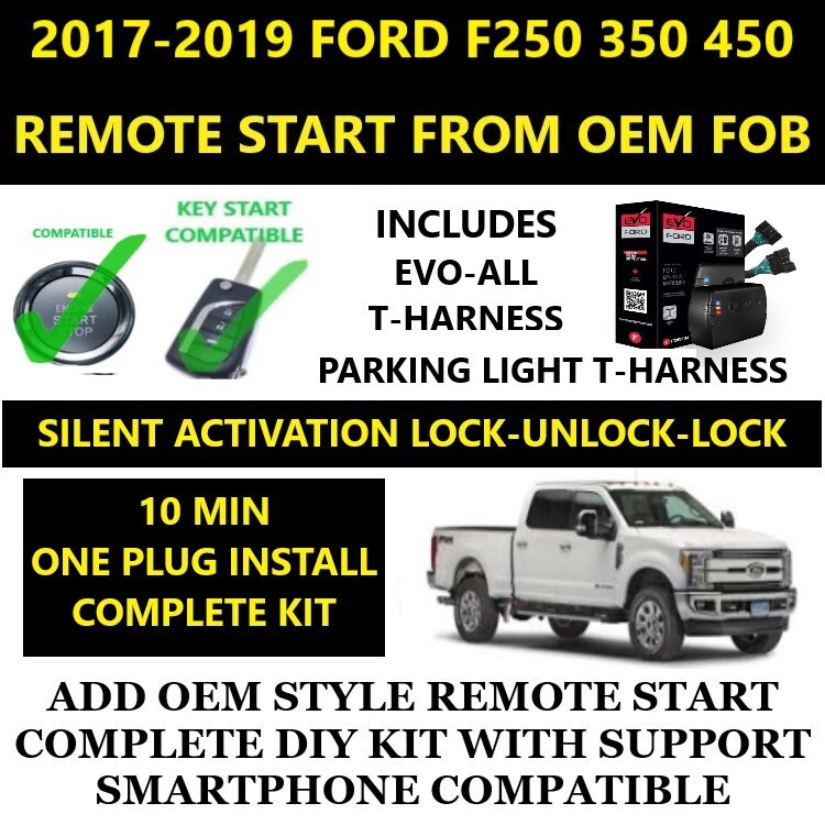 ENABLE FACTORY OEM REMOTE START BUILT INTO BCM 2017 FORD F250 PLUG & PLAY