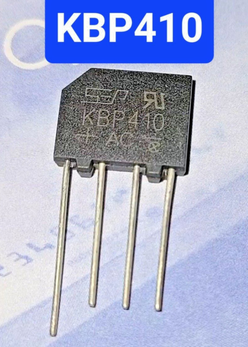 5 PCS Bridge Rectifier. KBP 410. General Purpose Silicon Device, USA, Lot of 2