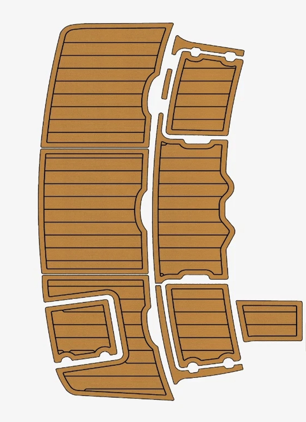 1999 Chaparral 260 Signature Swim Platform Boat EVA Pads Foam Flooring
