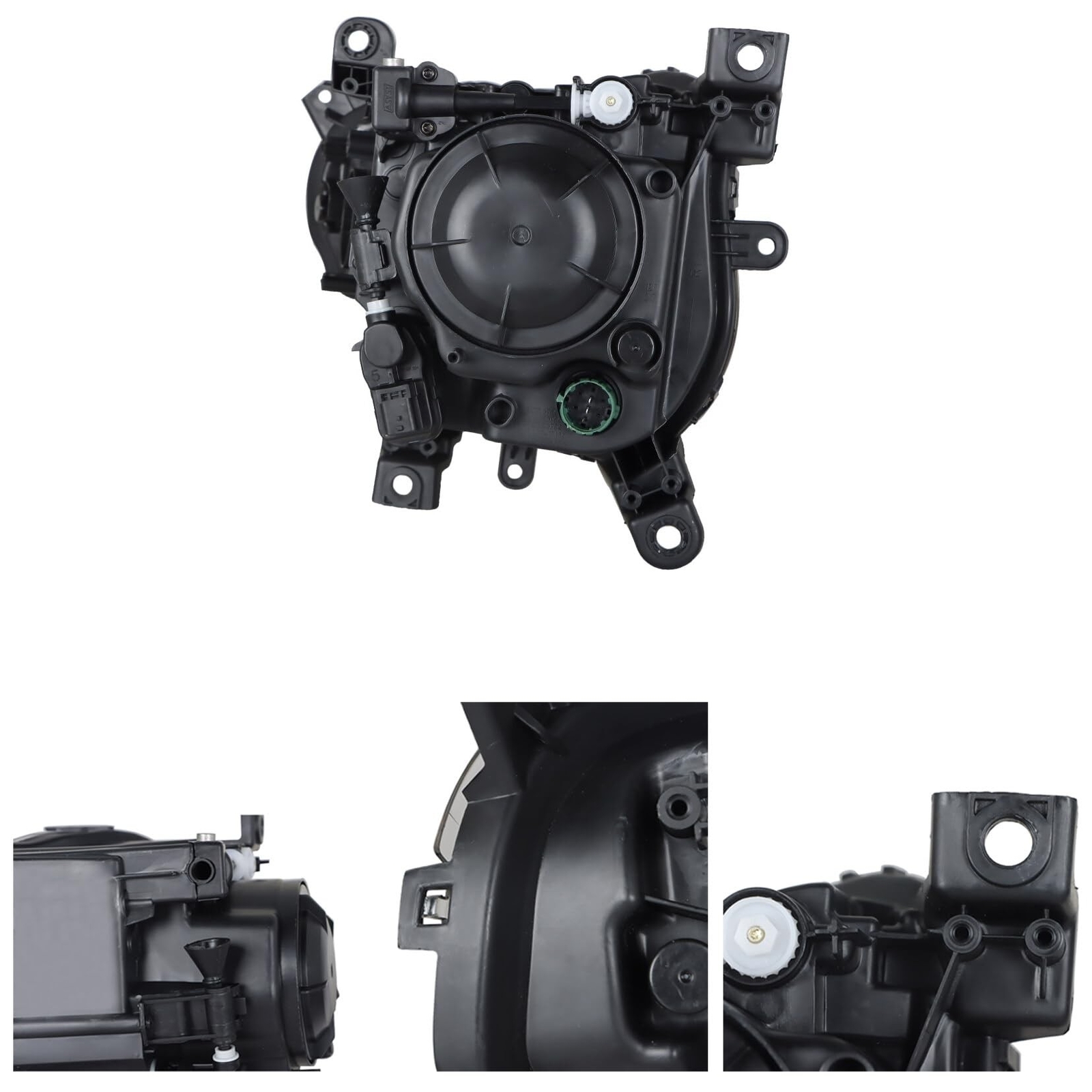 Headlight Assembly Headlamp Halogen Black Right Side Replacement for 2014-201...