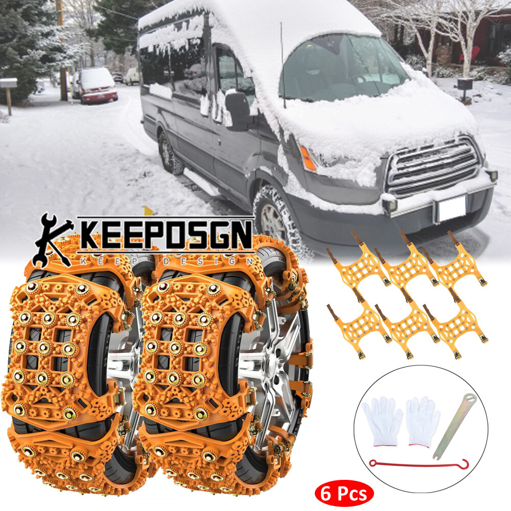 For Ford Transit Van Car Wheel Snow Tire Chain Anti Skid Winter Emergency Mud