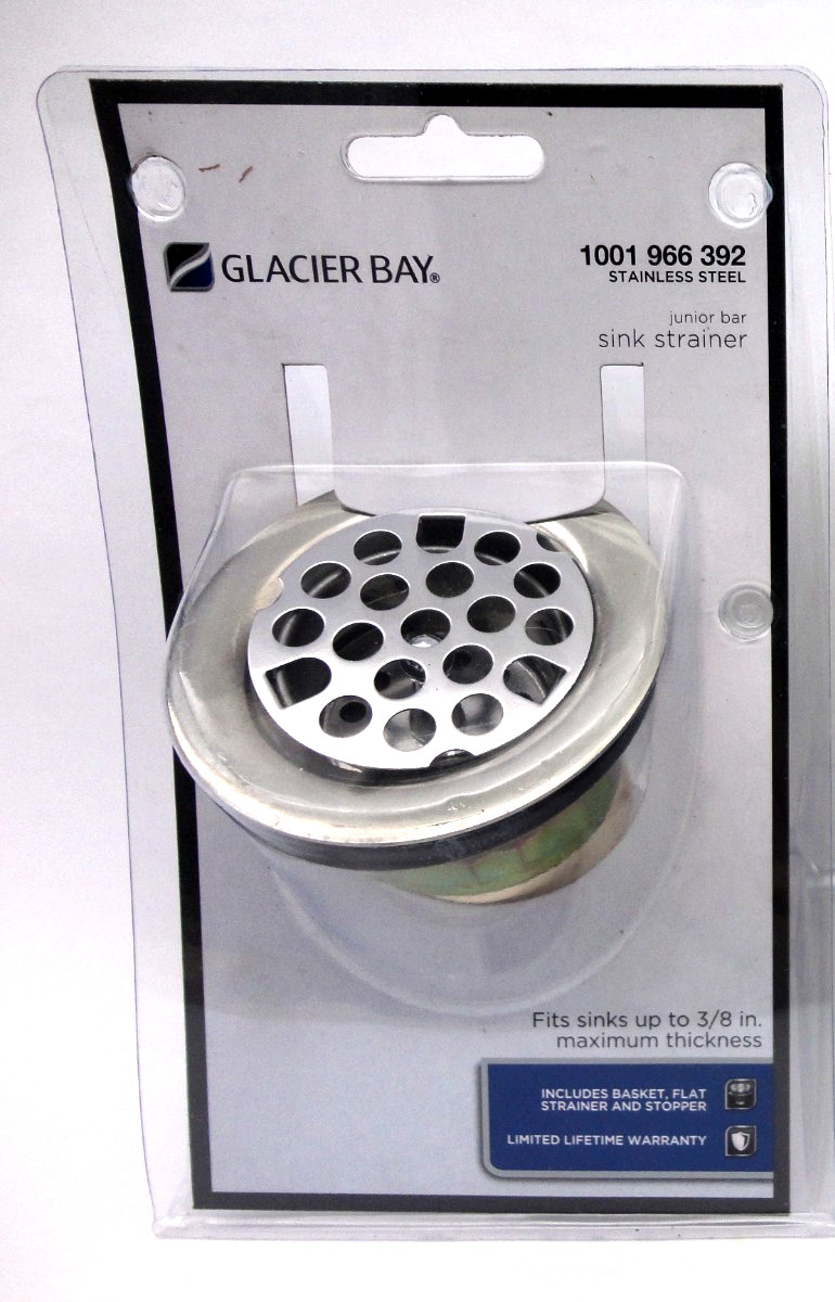 Glacier Bay Stainless Steel Junior Bar Sink Strainer 1001 966 392