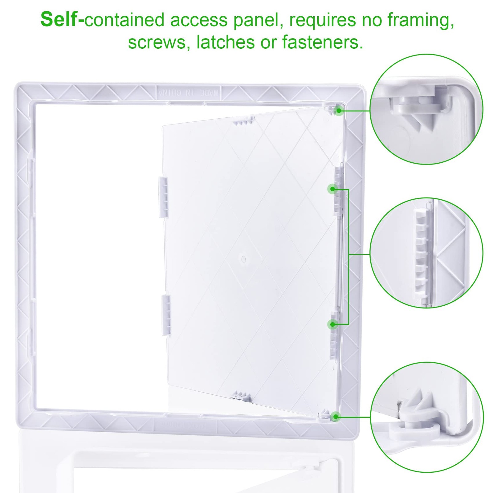 Plumbing Access Panel for Drywall 16 x 16 Inch Plastic Access Door Removable ...