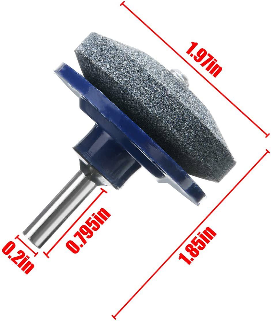 5PCS Lawn Mower Blade Sharpener Balancer Kit for Drill Grinder Stone Garden Tool