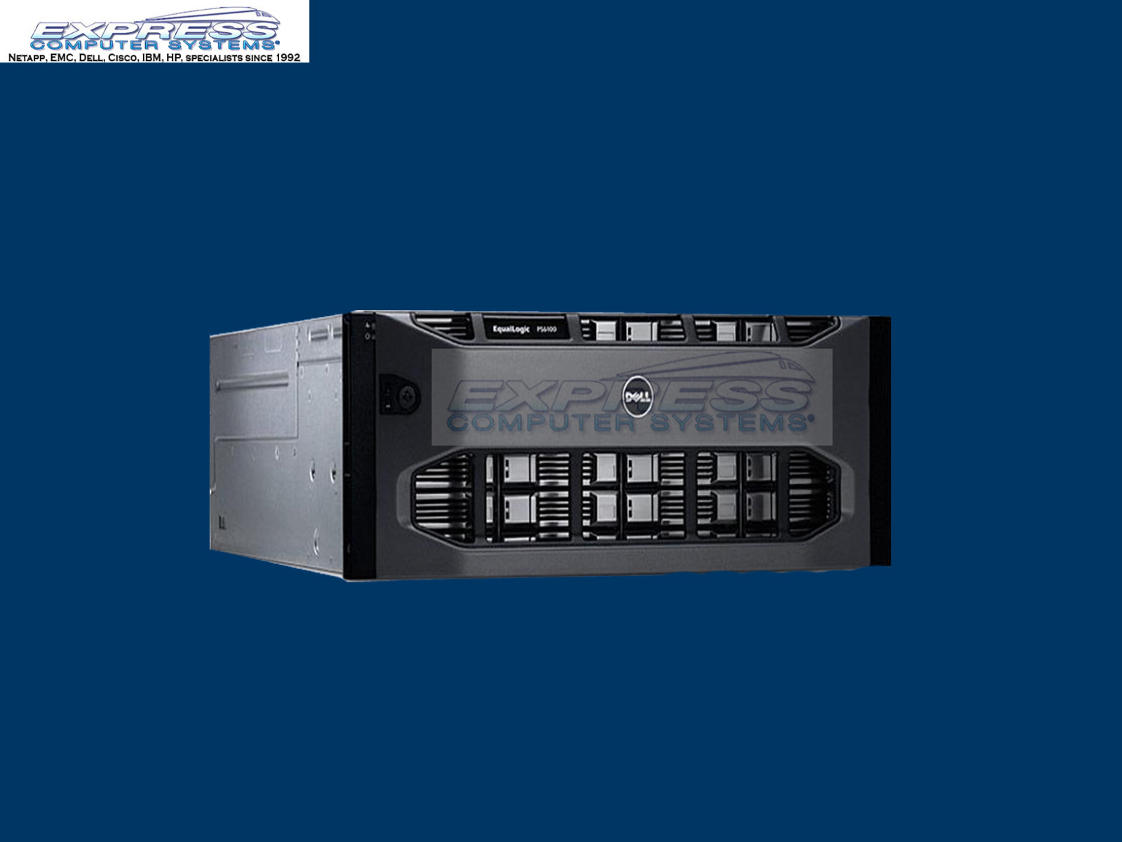 Dell EqualLogic PS6100E 24x 6TB NL SAS 7.2K 1Gbe 144TB PS6110 ISCSI SAN PS6100