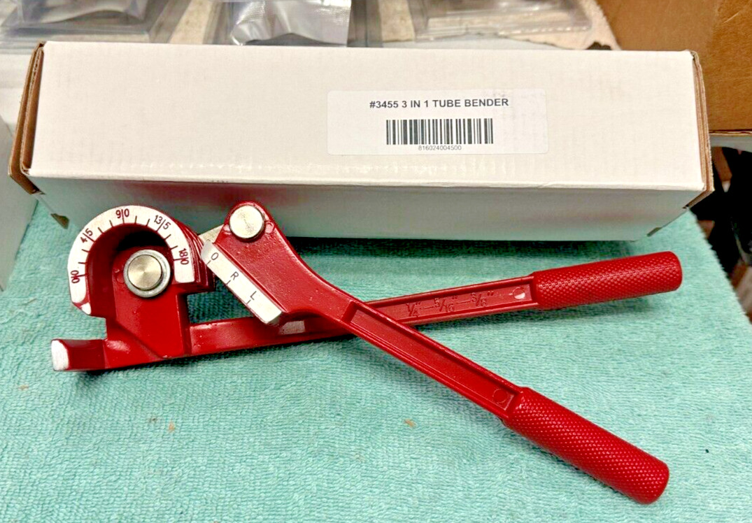 Copper Aluminum Professional Tube Bender for 1/4", 5/16" & 3/8"  O.D. Tubing