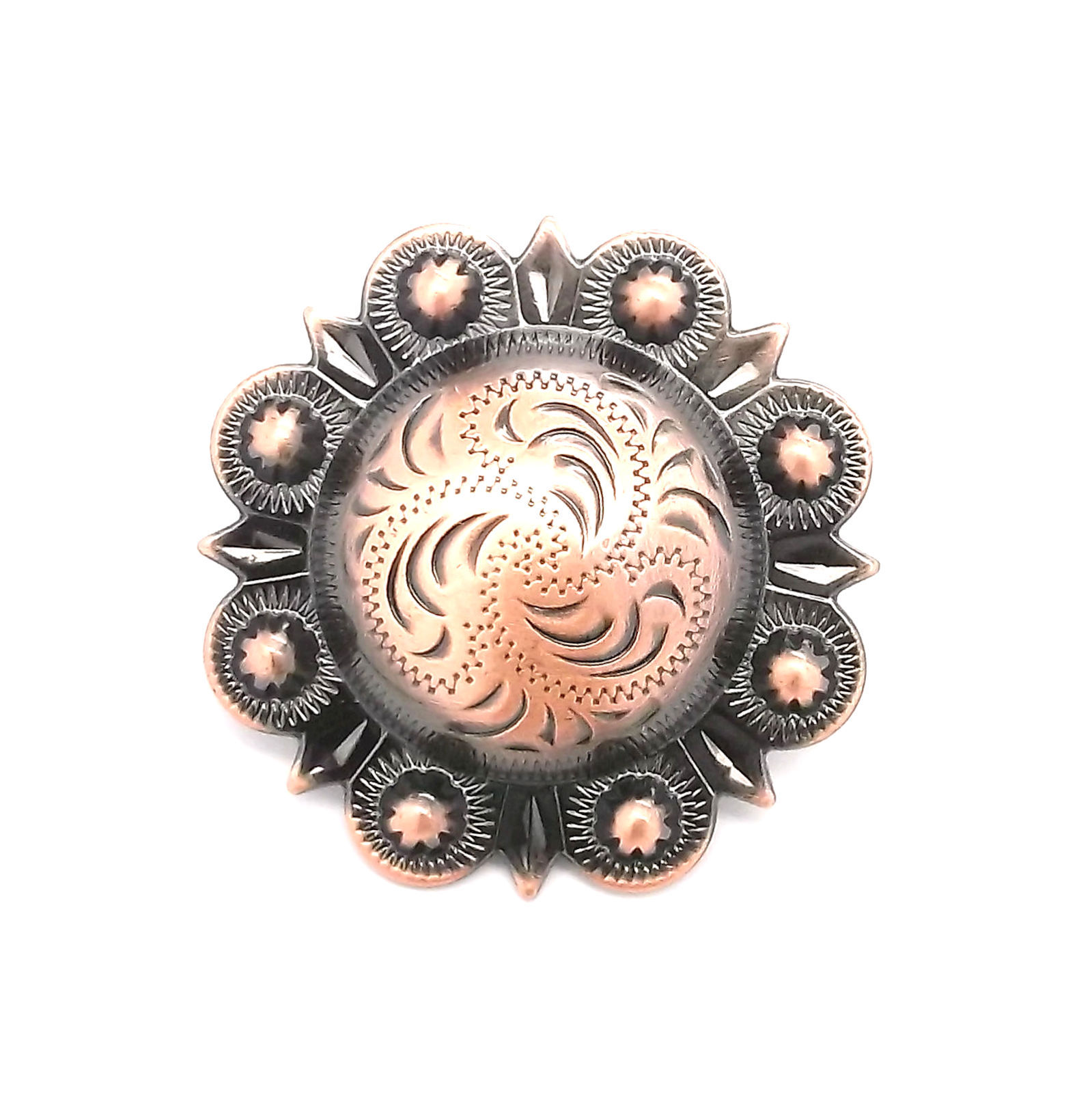 Berry Concho Antique Copper Screw Back 3/4" 7863-10
