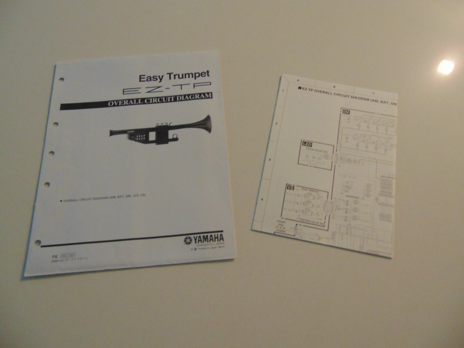 Yamaha Easy Trumpet EZ-TP Overall Circuit Diagram Schematics