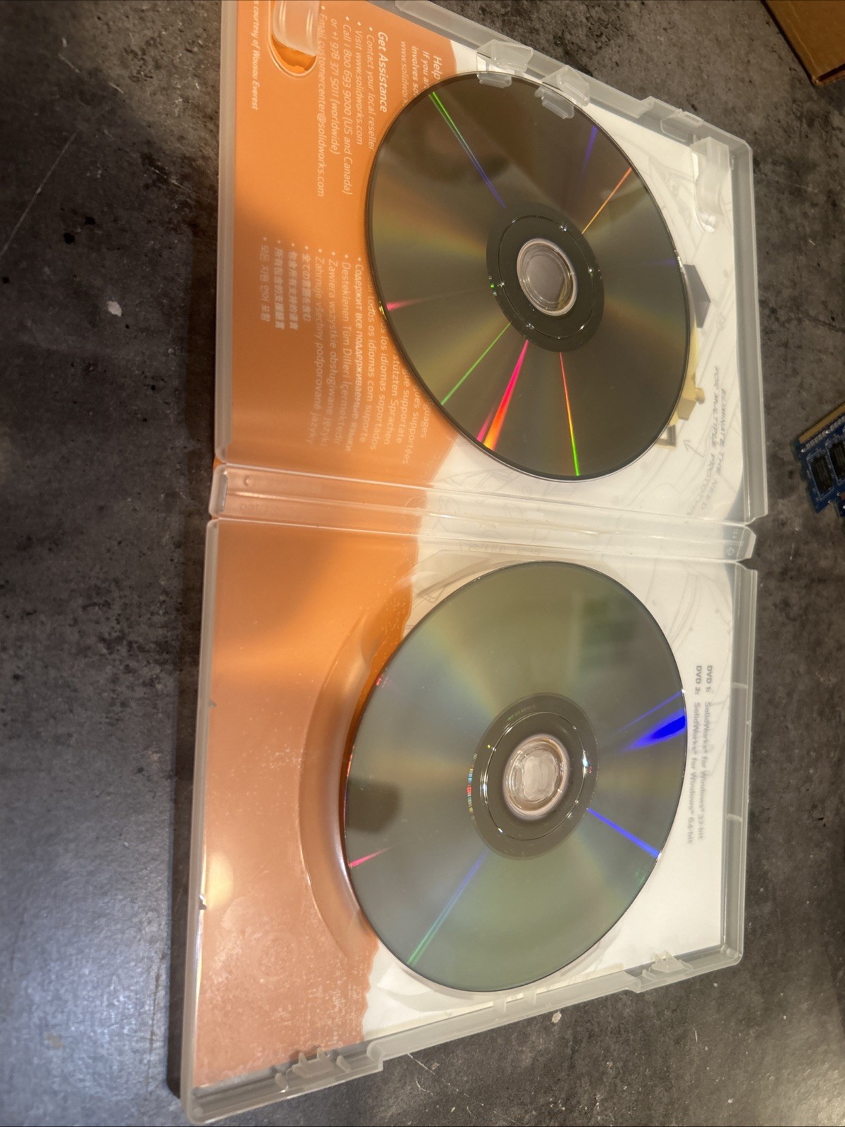 Solid Works 2012 Dual CD Set 32bit & 64bit (No Serial #)