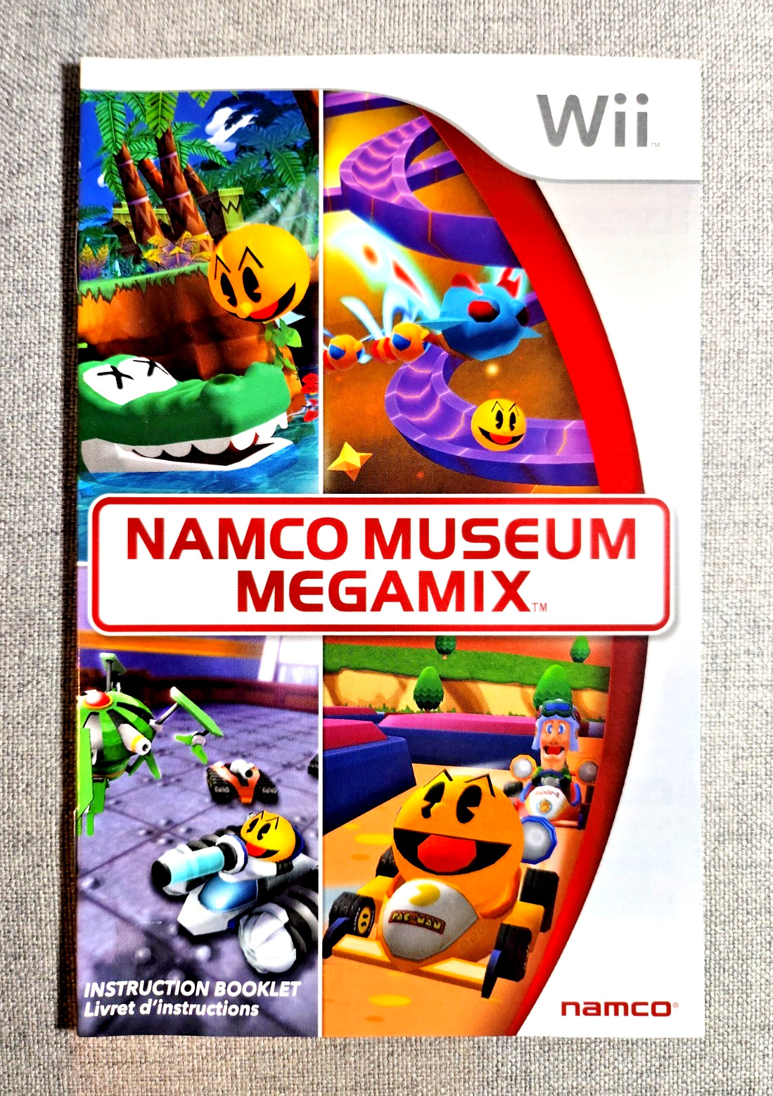 Namco Museum Megamix Instruction Manual Only - Nintendo Wii