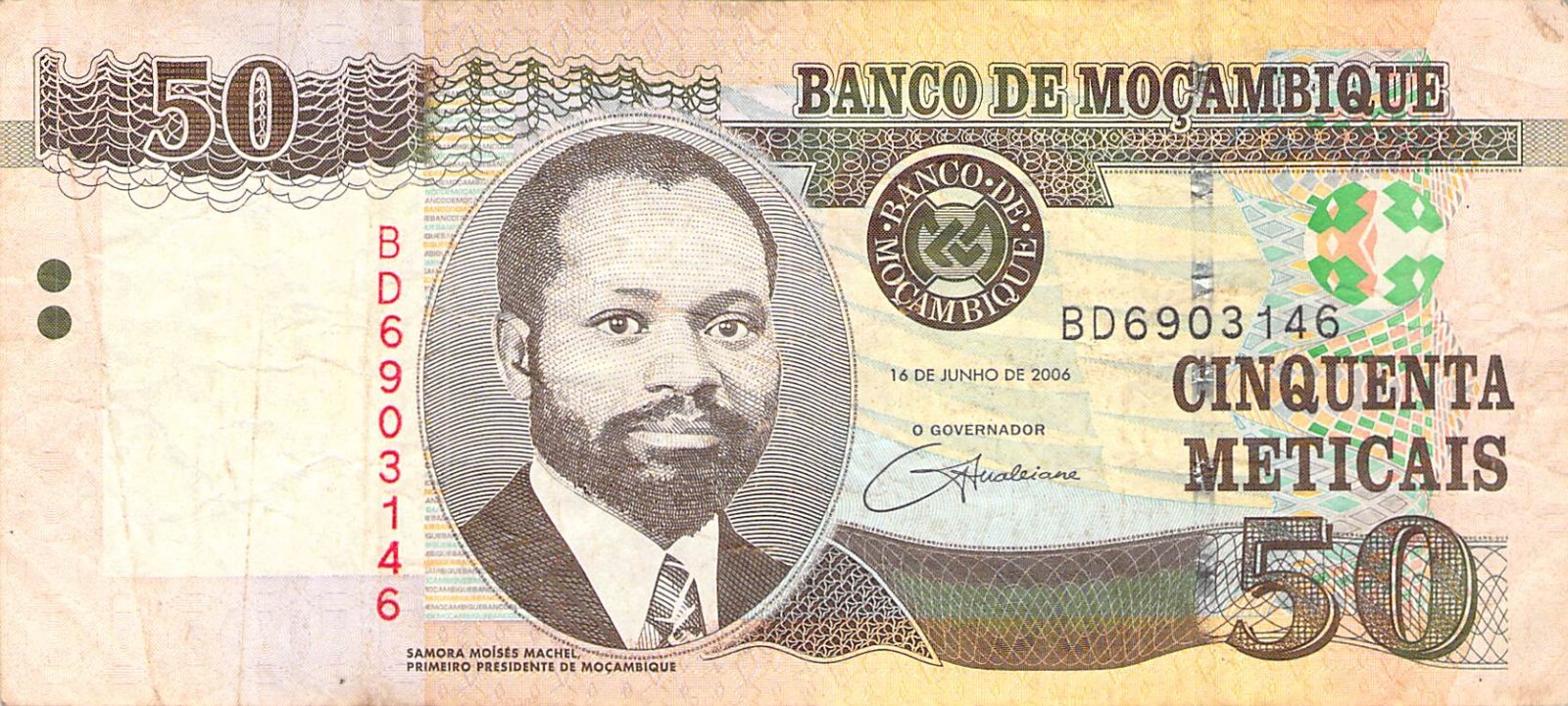 2006 Mozambique 50 Meticais P 144