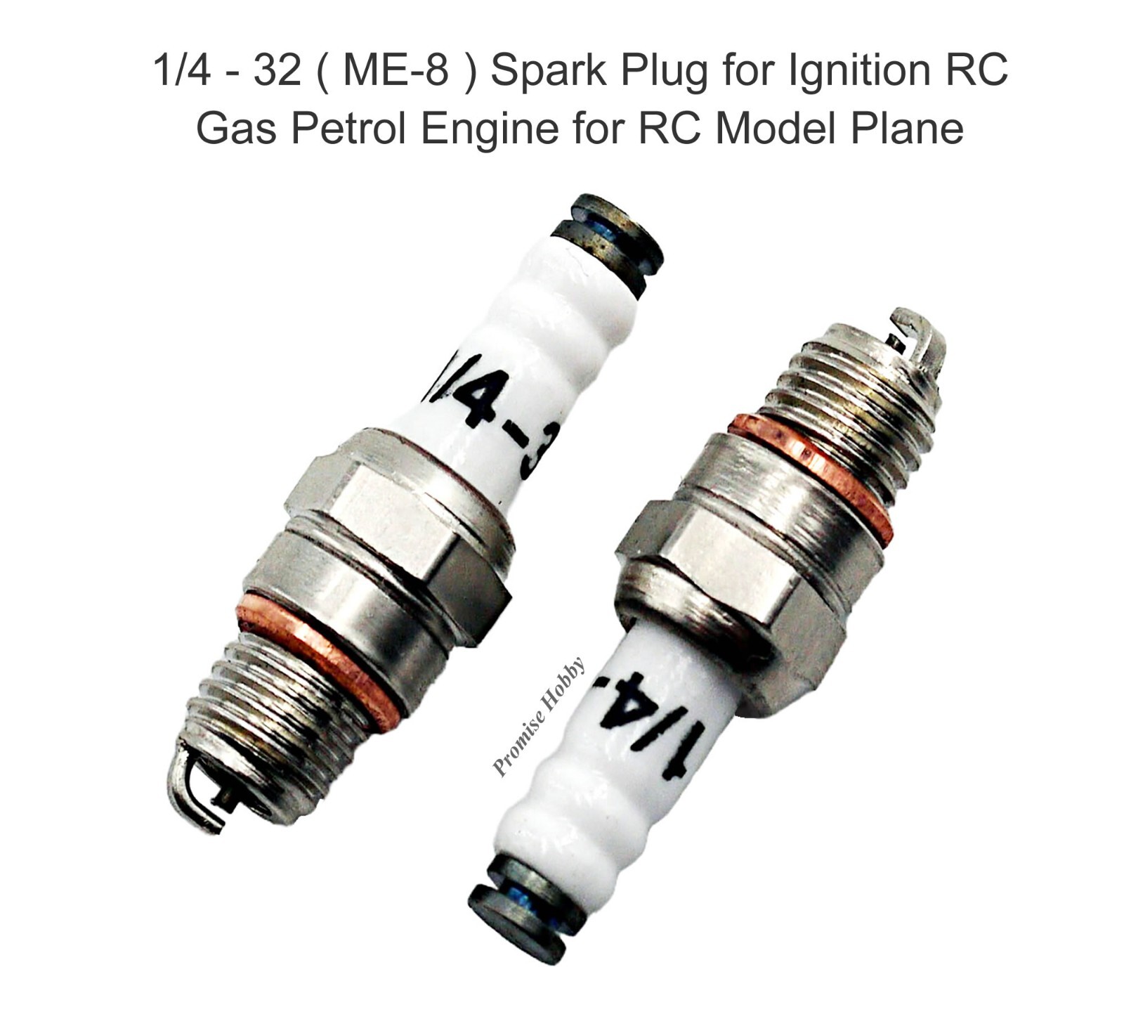 2PCS RCAME 1/4 - 32 Spark Plug for RC Gas Petrol Model Plane Engine
