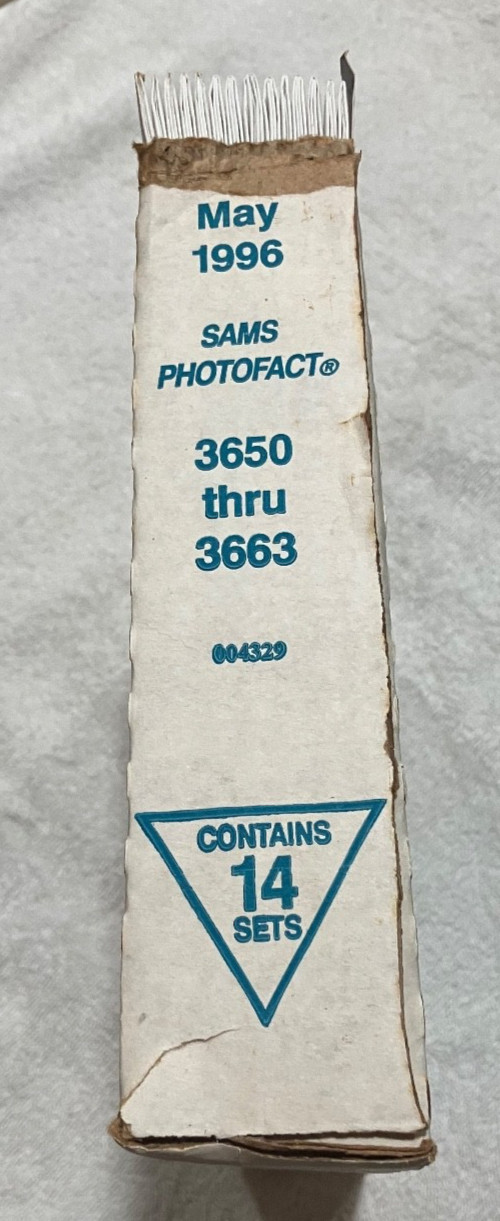 SAMS PHOTOFACT- 3650-3663- June 1996 (Contains 14 Sets)