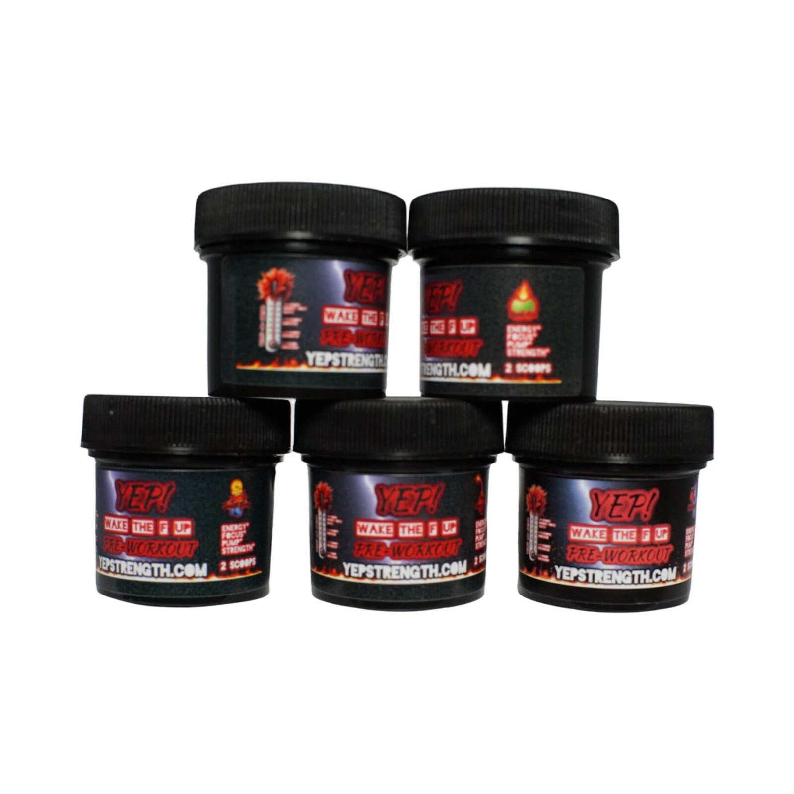 Yep Wake The Faith Up Advanced Pre-Workout Variety Pack | Two-Scoop Mini Tubs...
