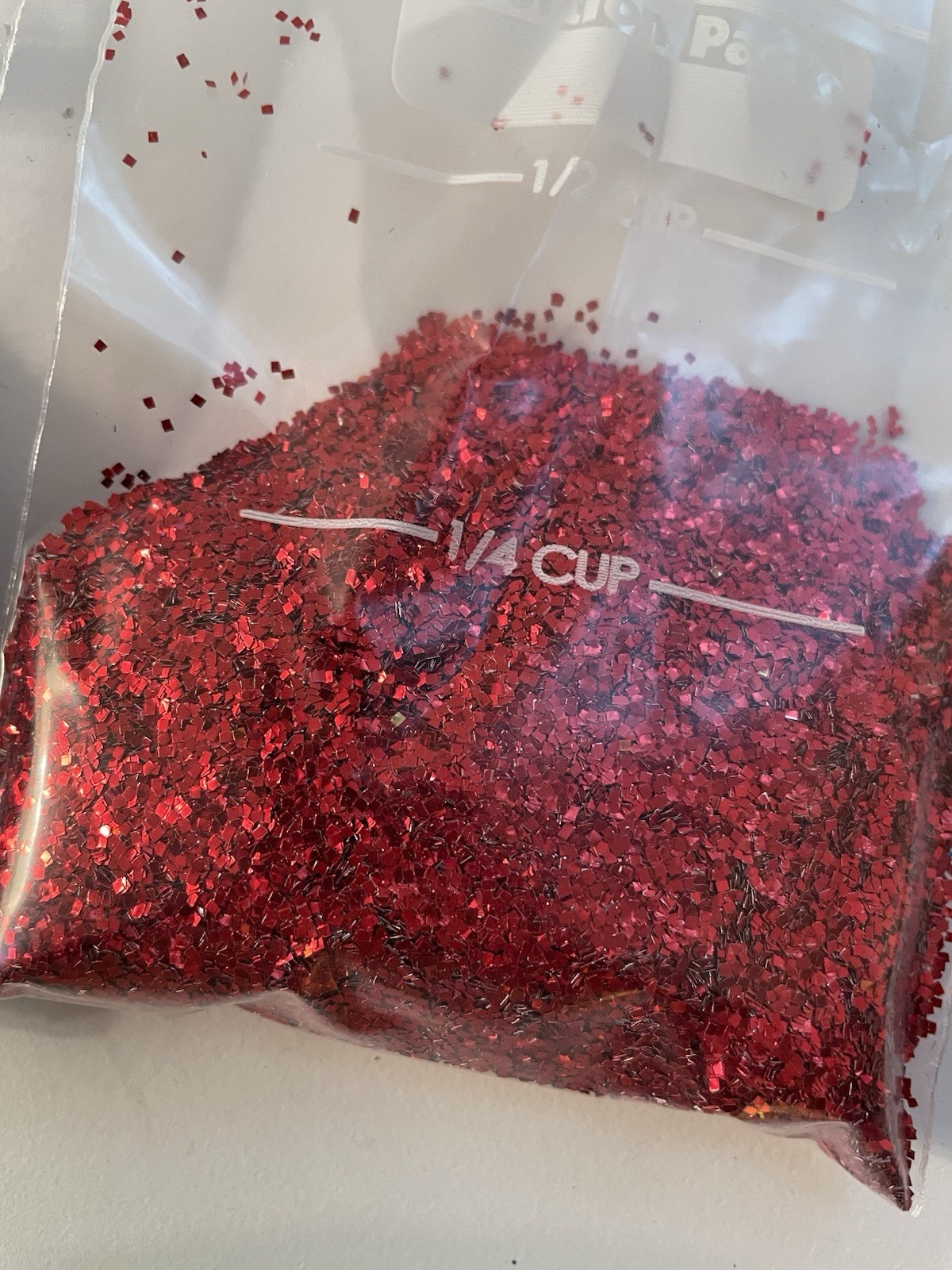Mixed Lot Arts & Crafts Metallic Glitter Silver Gold Red Ruby Blue Approx 29 oz