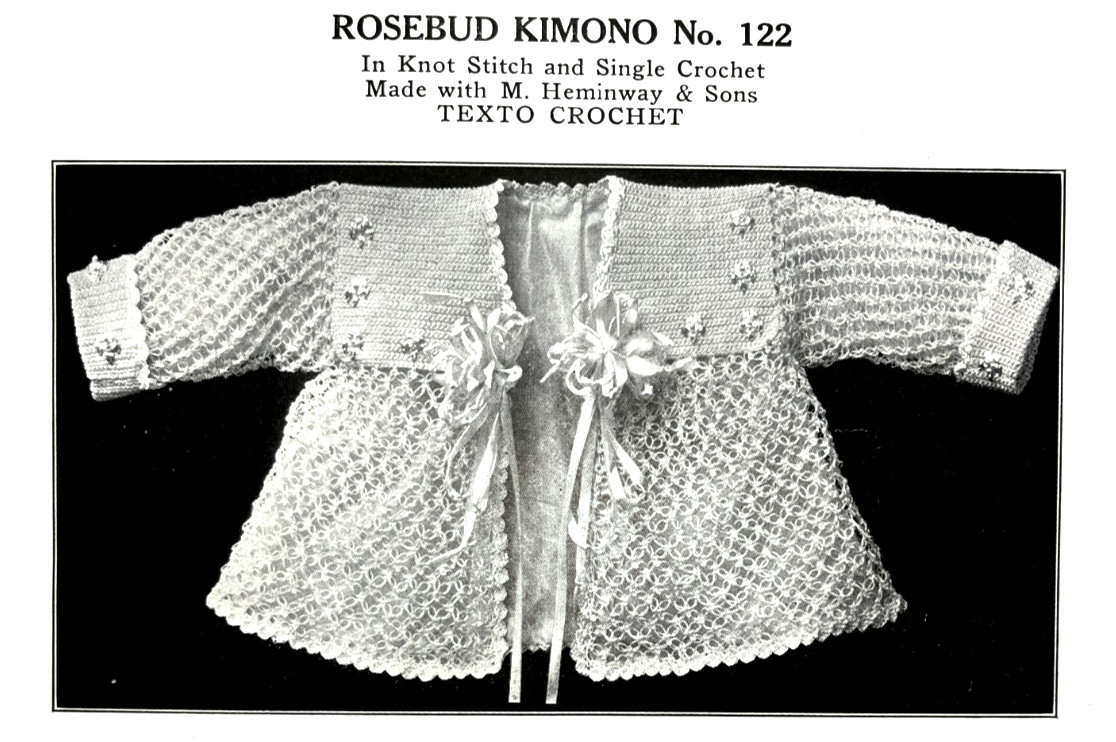 Rosebud Baby Sweater Pattern (Reprint)