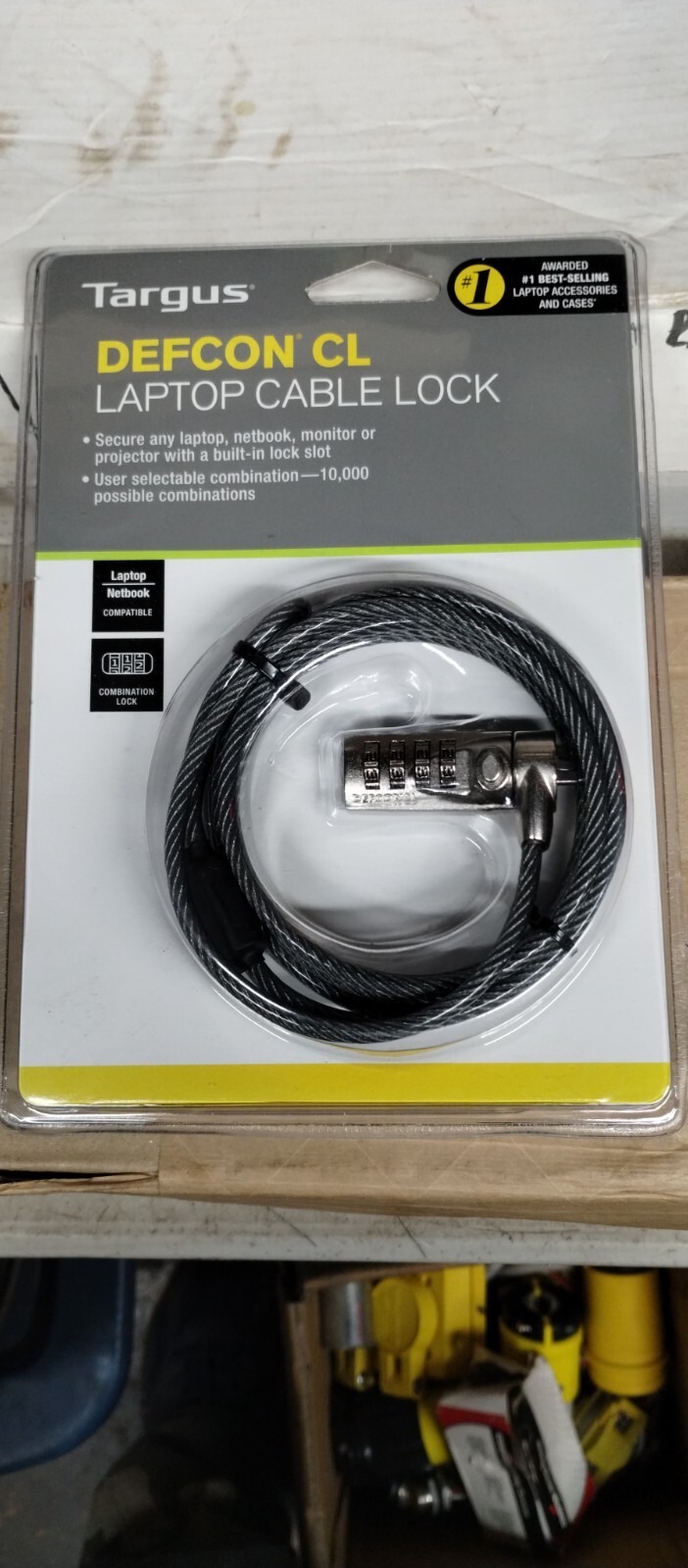 Targus: Defcon CL Laptop Cable Lock / Combination Lock / 6.5FT Cable / Brand New